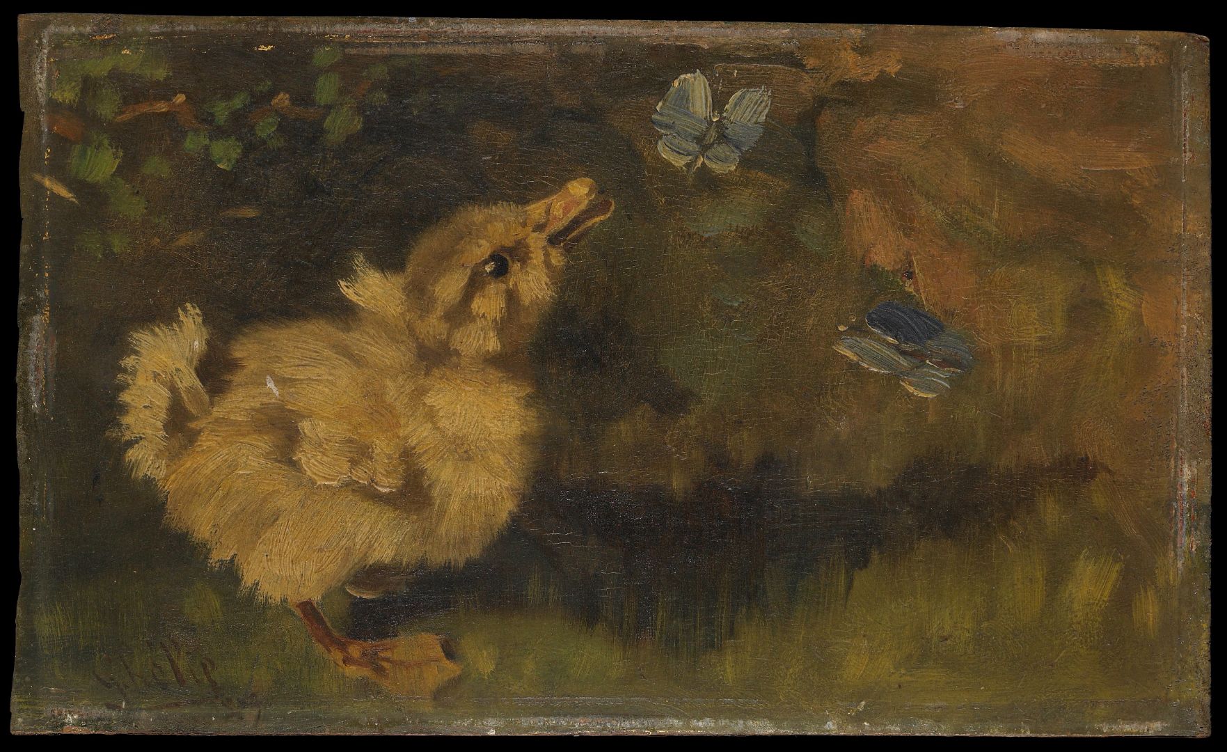 Poussins HELIE Georges Delphin Charles 19e siècle Peinture à l’huile Musée des Beaux Arts et d’Archéologie de Besançon © Besançon, musée des beaux-arts et d’archéologie – Photographie P. Guenat