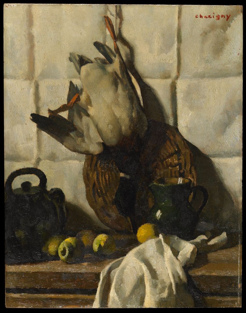 Nature Morte Au Canard Sauvage Charigny André 20e siècle Peinture à l’huile Musée des Beaux Arts et d’Archéologie de Besançon © Besançon, musée des beaux-arts et d’archéologie – Photographie P. Guenat