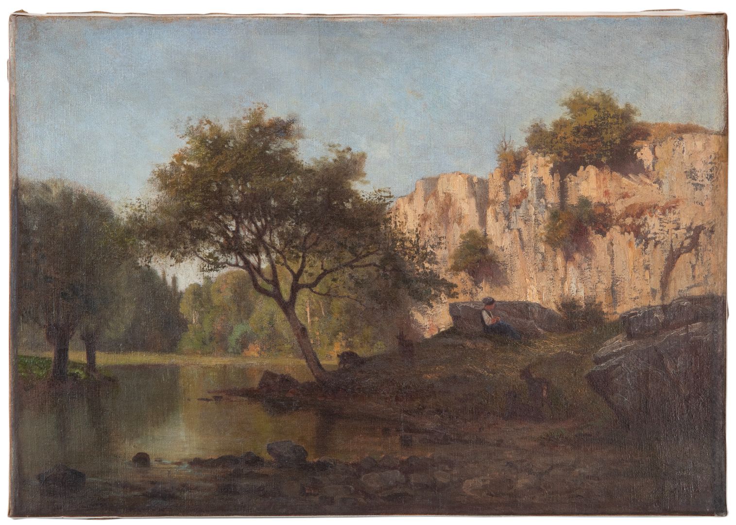 Vallée De La Loue Clément-Alphonse-Antonin FANART Fin 19e siècle Huile sur toile Achat Musée de Montbéliard Collection musées de Montbéliard